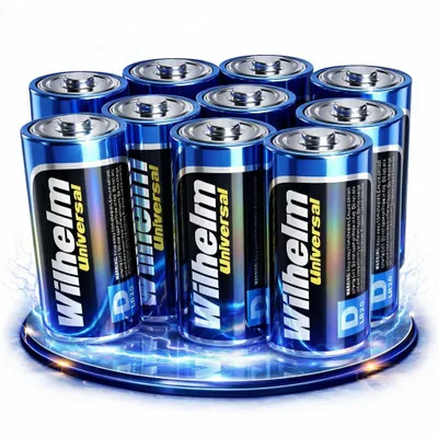Produktbild von 10 x Mono D Universal Wilhelm Alkaline Batterien LR20 1,5V