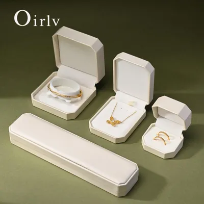 Produktbild von STUNQ® Oirlv Einzel- und Doppel-Ringbox aus Kunstleder – Schmuckaufbewahrung für Verlobung, Hochzeit, Geschenk, anpassbar