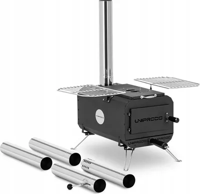 Image de Four de tente Cuisinières de camping Four à bois portable pour le camping en plein air Chauffage Four de cuisson