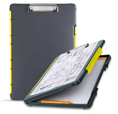 Productafbeelding van Dexas XL Slimcase 2, klembord voor opslag, formaat A4, kunststof, grijs