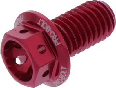 Produktbild von JMP Schraube 6 Kant Bolt M8x1,25mm 15mm Aluminium Racing rot