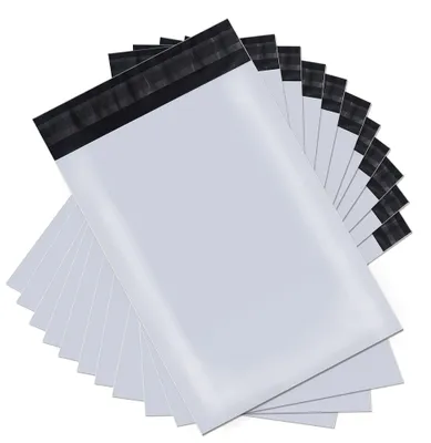 Immagine prodotto di Solidchoice - 100 buste di polietilene per l'imballaggio sicuro di abbigliamento e libri