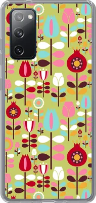 Produktbild von MuchoWow® Handyhülle Schutzhülle Hülle für Telefoonhoesje Samsung Galaxy S20 FE Muster - Blumen - Farben Silikon Softcase Handy Hülle - Abdeckung