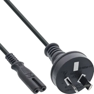Produktbild von InLine Netzkabel, Netzstecker Australien auf Euro 8 C7 Stecker, 1,8m, 1,8 m