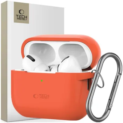 Produktbild von Tech-Protect Silikon-Haken Apple Airpods Pro 1 / 2 Neon Orange
