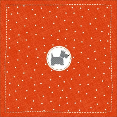 Produktbild von ARTEBENE Papierservietten Scotch Terrier Mini, rot, 33 x 33 cm, 20 Stück