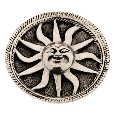 Produktbild von Räucherstäbchenhalter - Sonne aus Weißmetall