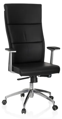 Produktbild von hjh OFFICE Luxus Chefsessel MONZA 20 Ergonomischer Bürostuhl mit Armlehnen Leder Drehstuhl für Büro, Zuhause