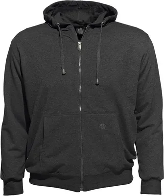 Produktbild von Übergrößen Basic-Kapuzensweatjacke AHORN SPORTSWEAR Anthrazit-Melange 4XL