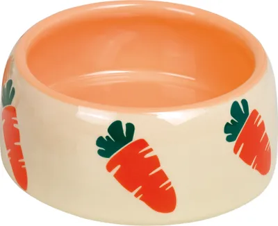 Produktbild von Nobby 73630, Kaninchen, Haustier-Fütterungsschale, Keramik, Beige, Orange, Abbildung, 0,25 l