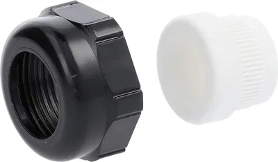 Produktbild von HARTING Q-Halbverschraubung PG16x1,41 Kunststoff Farbe tiefschwarz RAL 9005 - 1 Stück