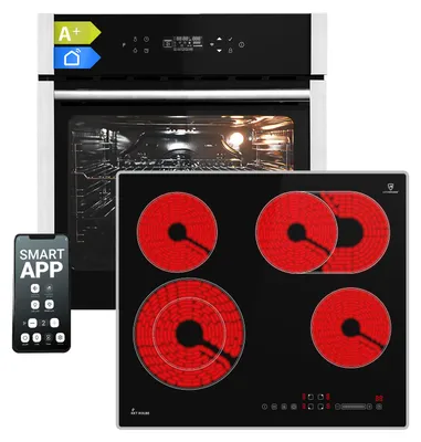 Image de Cuisinière: 60cm Four encastrable EB8313HC + 59cm Plaque Eletrique CH5901AL