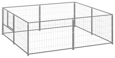 Image de Cage pour chien en acier durable - Enclos résistant aux intempéries, idéal pour l'intérieur et l'extérieur