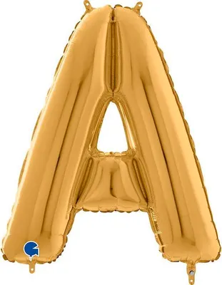 Produktbild von Folienballon Buchstabe A, 66cm, Gold