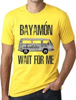 Produktbild von Herren Grafik T-Shirt Abenteuer warten auf mich in Bayamón – Adventure Wait For Me In Bayamón – Öko-Verantwortlich Vintage Jahrgang Kurzarm Lustige
