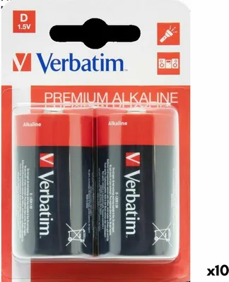 Produktbild von Alkalibatterien verbatim lr20 1,5 v (10 Stück)
