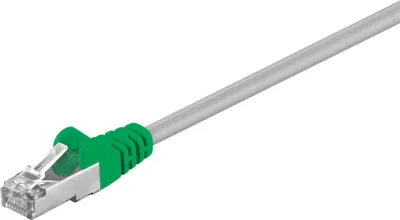Produktbild von CAT 5e, F/UTP Cross-Patchkabel, grau, grün Kupferkaschierter Aluminiumleiter (CCA)