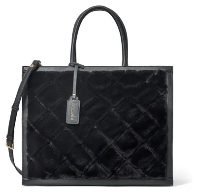 Imagen del producto de Bolso de Hombro Braccialini Eridan Acolchado con Cierre de Cremallera y Correa Desmontable Black B UNICA 34x17x42 cm B16845-NERO