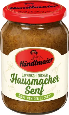Zdjęcie produktu dla Händlmaier 335ml domowej musztardy 30% mniej cukru