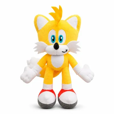 Produktbild von Wiztex Kuscheltier Tails Miles Sonic Plüschfigur - 28 cm Stofftier The Hedgehog Plüschtier Horror Spielzeug Stofftier Geschenk für Kinder