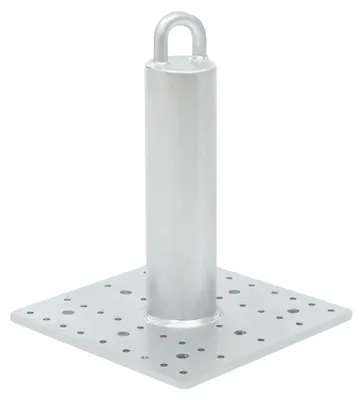 Productafbeelding van Dakanker, constructie van verzinkt staal, draagvermogen 58,97 kg - 190,5 kg, breeksterkte 2267,96 kg, afmetingen 24,8 cm x 24,8 cm x 30,5 cm, schroefmontage