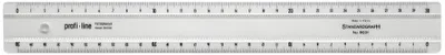 Produktbild von Standardgraph Lineal aus Acrylglas 30 cm, 2 transparente Facetten