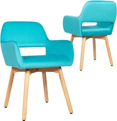 Produktbild von Esszimmerstühle mit ergonomischem Design - Blau