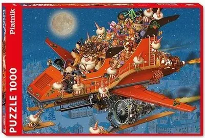 Produktbild von Weihnachtsjet Puzzle 1000 Teile, winterliches Motiv