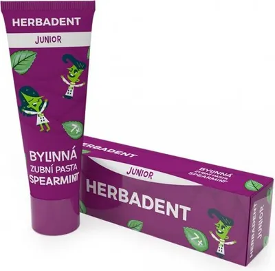 Obrázek produktu pro HERBADENT JUNIOR Bylinná zubní pasta SPEARMINT 75 g