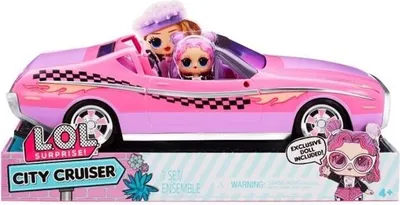 Produktbild von L.O.L. Surprise! City Cruiser Fahrzeug, Inklusive Exklusiver Puppe, Rosa und Weiß, Kompatibel mit LOL Tweens OMG Puppen, 4+ Jahre