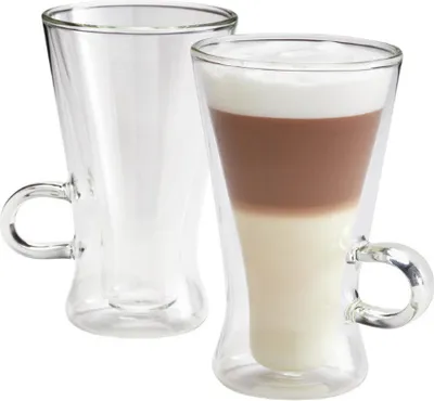 Image de Lot de 2 tasses à latte macchiato Judge, en verre borosilicate, 11 x 13,5 cm, 320 ml, transparentes