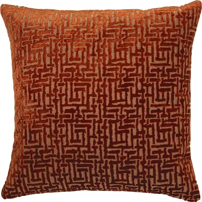 Image de Paoletti - Housse de coussin "Delphi" RV1822 (Taille unique) (Marron rouille)