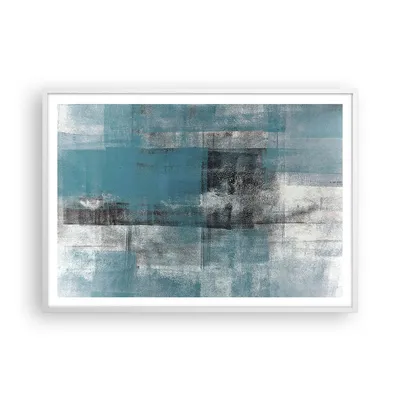 Produktbild von Gerahmtes Poster - Weißer Rahmen - Abstraktion Modern Gürtel - 100x70 cm - Wand Bild - Wanddeko - Wandbilder - Wandposter - Bilderrahmen - Bilder - Kunstdruck - Wandbild - P2WAA100x70-4283