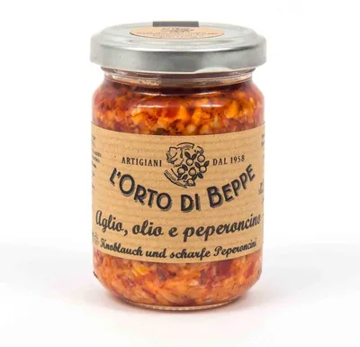 Immagine prodotto di Aglio, Olio & Peperoncino 156 ml. - L'Orto di Beppe