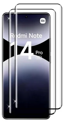 Produktbild von 2X Schutzglas für Xiaomi Redmi Note 14 Pro 5G Panzerfolie Display Schutz Full 9H