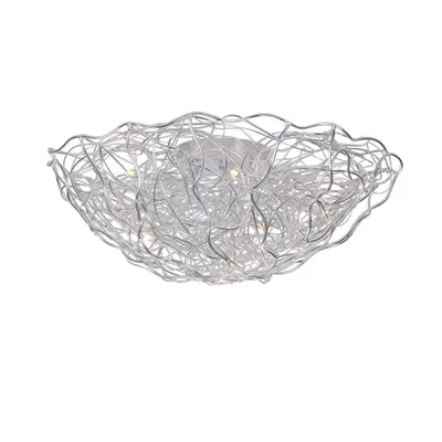Obrázek produktu pro Stropní svítidlo SAREA, stříbrno-hliníková-šedá, 10xG9x40W, kov, rozměry: 30x80x80 cm, IP20, Paul Neuhaus