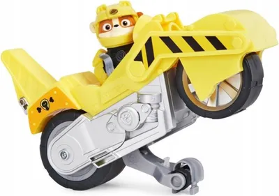 Produktbild von PAW Patrol Moto Pups Rubbles Motorrad mit Spielfigur, Fahrzeug mit Rückzugs- und Wheelie-Funktion, ab 3 Jahren, Basis Fahrzeug (Basic Vehicle), Motorrad, 3 Jahr(e), Kunststoff, Mehrfarbig