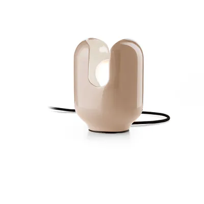 Produktbild von Vintage Tischlampe im Retro-Design, handbemalte Keramik Batucada TA - Grau