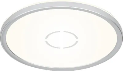 Zdjęcie produktu dla Lampa sufitowa LED BRILONER FREE, płaska konstrukcja, efekt podświetlenia, neutralne białe światło, kolor srebrny, 29,3 x 2,8 cm