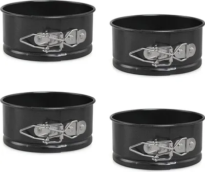Produktbild von Runde Mini-Backformen 10,5cm 4er-Set mit Antihaftbeschichtung