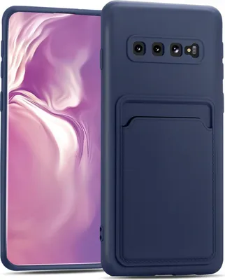 Obrázok produktu pre Puzdro na mobilný telefón pre Samsung Galaxy S10 kryt silikónový ochranný kryt so slotom na kartu Slim Wallet Case, modré