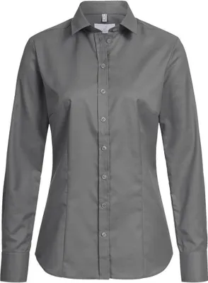 Produktbild von Greiff Modern with 37.5® Damen Bluse Langarm Kent Regular Fit Grau 38