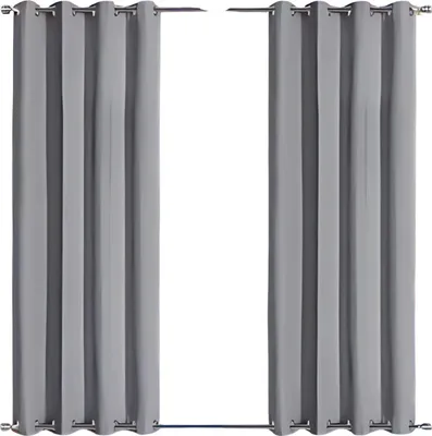 Obrázek produktu pro Venkovní soukromý závěs světle šedý 244×140 cm - Voděodolný a odolný proti UV záření - Větruvzdorný - Zatemňující - Na zahradu, balkon a verandu - S očky