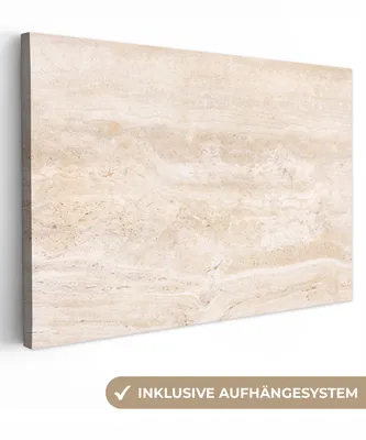 Produktbild von OneMillionCanvasses® - Leinwandbilder - 140x90 cm, Marmor - Steine - Sand - Textur, Wandbilder Kunstdruck Wanddekoration - Foto auf Leinwand - Gemälde auf Holzrahmen