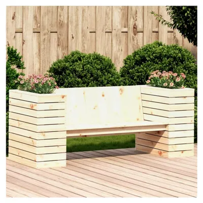 Produktbild von Pflanzgefäßbank 167,5 x 60 x 65 cm aus Kiefernholz für den Außenbereich