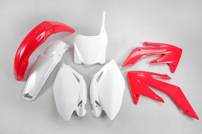 Zdjęcie produktu dla Zestaw owiewek UFO PLAST Do modeli Hondy Od h OEM, czerwony, biały