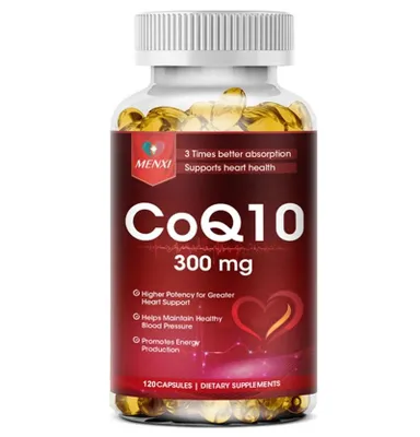 Image de CoQ10 300 mg - Coenzyme Q10, 120 capsules - Soutien énergétique et santé cardiaque