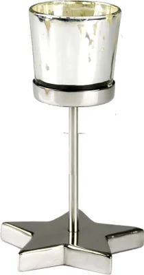 Produktbild von Stern Windlicht Adventlicht Teelicht Tischlicht Kerzenständer Weihnachten 18 cm
