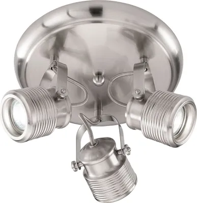 Produktbild von Deckenleuchte, 3 Flammig, nickel-matt, beweglich, D 25 cm