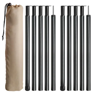 Produktbild von Zeltstangen Zeltstab Zeltstange - Aluminium - 19 mm - Verstellbar bis 200 cm - Mit Tragetasche